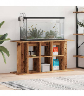 vidaXL Aquarium Stand Old Wood 120x40x60 cm Engineered Wood