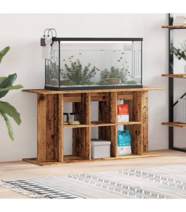 vidaXL Aquarium Stand Old Wood 120x40x60 cm Engineered Wood