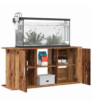 vidaXL Aquarium Stand Old Wood 121x41x58 cm Engineered Wood
