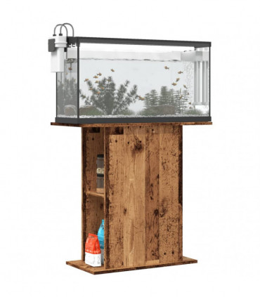 vidaXL Aquarium Stand Old Wood 36x75x72.5 cm Engineered Wood