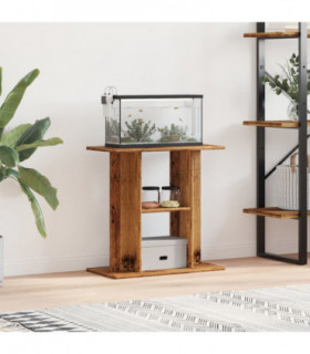 vidaXL Aquarium Stand Old Wood 60x30x60 cm Engineered Wood