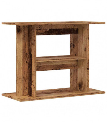 vidaXL Aquarium Stand Old Wood 80x35x60 cm Engineered Wood