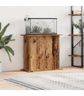 vidaXL Aquarium Stand Old Wood 81x36x73 cm Engineered Wood