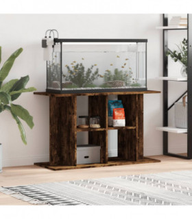 vidaXL Aquarium Stand Smoked Oak 100x40x60 cm Engineered Wood
