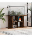 vidaXL Aquarium Stand Smoked Oak 100x40x60 cm Engineered Wood