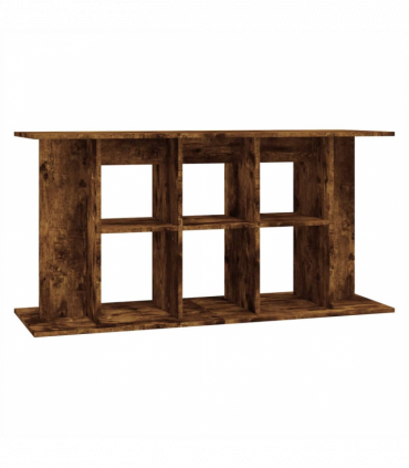 vidaXL Aquarium Stand Smoked Oak 120x40x60 cm Engineered Wood