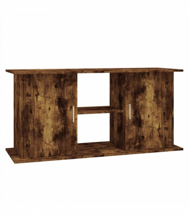 vidaXL Aquarium Stand Smoked Oak 121x41x58 cm Engineered Wood