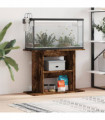vidaXL Aquarium Stand Smoked Oak 80x35x60 cm Engineered Wood