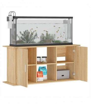 vidaXL Aquarium Stand Sonoma Oak 121x41x58 cm Engineered Wood