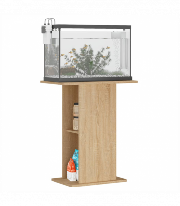 vidaXL Aquarium Stand Sonoma Oak 60.5x36x72.5 cm Engineered Wood