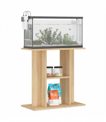 vidaXL Aquarium Stand Sonoma Oak 60x30x60 cm Engineered Wood
