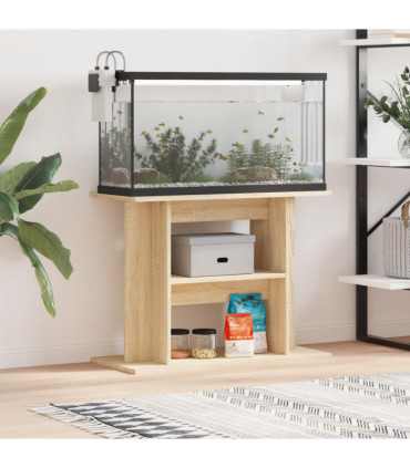 vidaXL Aquarium Stand Sonoma Oak 80x35x60 cm Engineered Wood