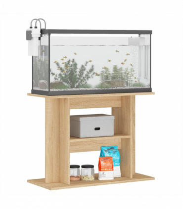 vidaXL Aquarium Stand Sonoma Oak 80x35x60 cm Engineered Wood
