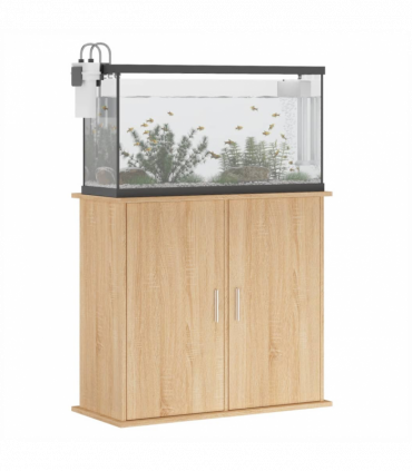 vidaXL Aquarium Stand Sonoma Oak 81x36x73 cm Engineered Wood