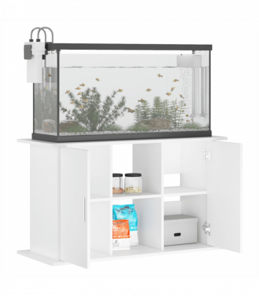 vidaXL Aquarium Stand White 101x41x58 cm Engineered Wood