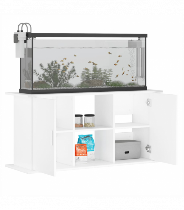 vidaXL Aquarium Stand White 121x41x58 cm Engineered Wood