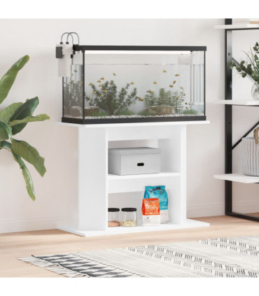 vidaXL Aquarium Stand White 80x35x60 cm Engineered Wood