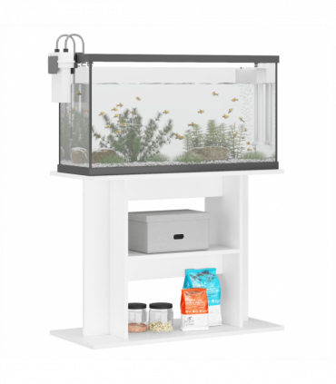 vidaXL Aquarium Stand White 80x35x60 cm Engineered Wood