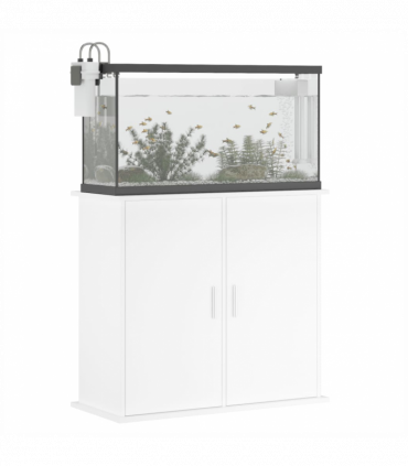 vidaXL Aquarium Stand White 81x36x73 cm Engineered Wood