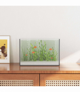 vidaXL Aquarium with Storage Transparent 30 x 20 x 20 cm Glass