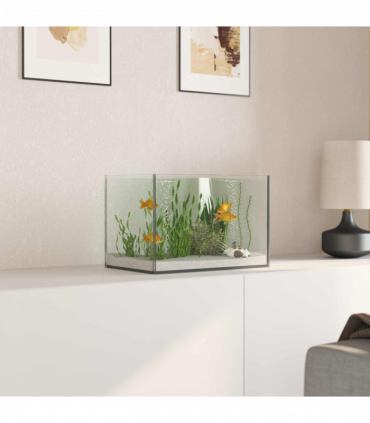 vidaXL Aquarium with Storage Transparent 30 x 20 x 20 cm Glass