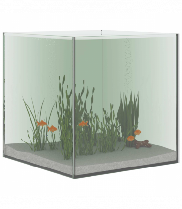 vidaXL Aquarium with Storage Transparent 30 x 30 x 30 cm Glass