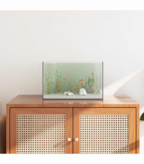 vidaXL Aquarium with Storage Transparent 40 x 25 x 25 cm Glass