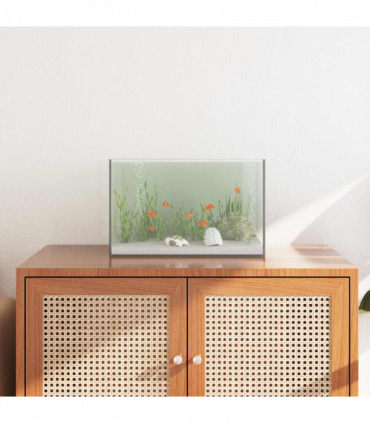 vidaXL Aquarium with Storage Transparent 40 x 25 x 25 cm Glass