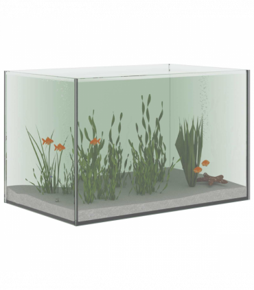 vidaXL Aquarium with Storage Transparent 40 x 25 x 25 cm Glass