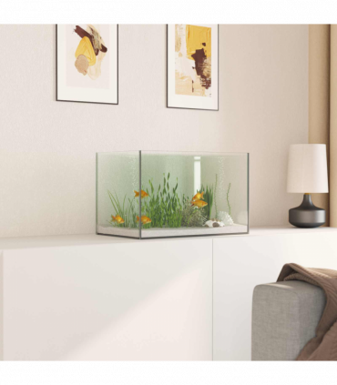 vidaXL Aquarium with Storage Transparent 40 x 25 x 25 cm Glass