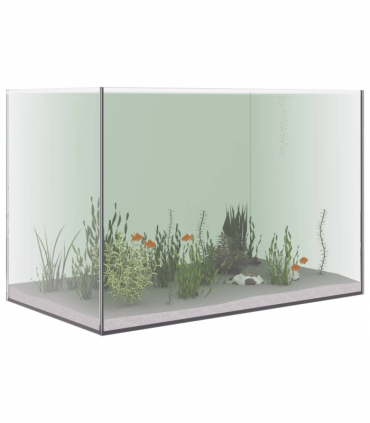 vidaXL Aquarium with Storage Transparent 60 x 35 x 40 cm Glass