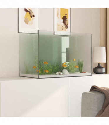 vidaXL Aquarium with Storage Transparent 60 x 35 x 40 cm Glass