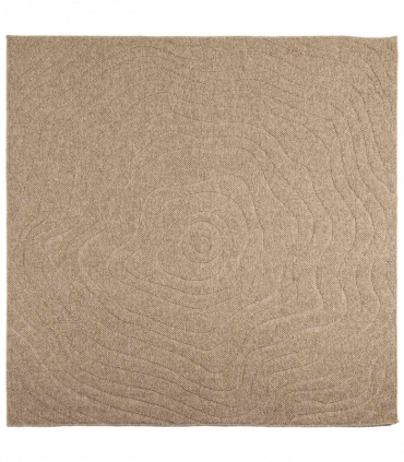 vidaXL Area Rugs Moire Square Natural 240 x 240 cm