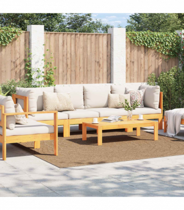 vidaXL Area Rugs Moire Square Natural 240 x 240 cm