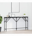vidaXL Console Table Black oak 140 x 23 x 75 cm