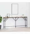vidaXL Console Table Old Wood 180 x 23 x 75 cm