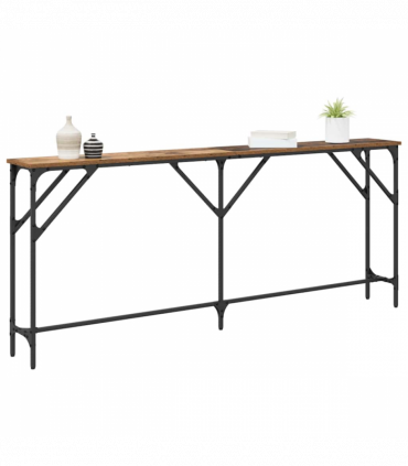 vidaXL Console Table Old Wood 180 x 23 x 75 cm