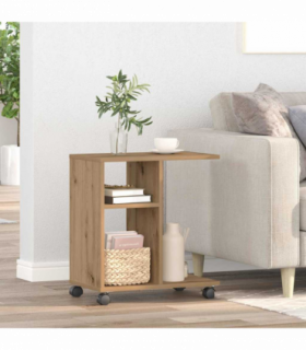vidaXL Side Table Artisan oak 50 x 30 x 55 cm Engineered Wood