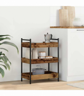 vidaXL Kitchen Trolley Old wood 50 x 30 x 70 cm Engineered wood