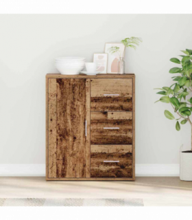 vidaXL Sideboard with Drawer Old wood 60 x 31 x 70 cm Engineered wood