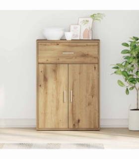 vidaXL Sideboard Artisan oak 79 x 38 x 80 cm Engineered wood