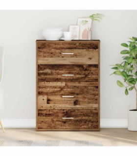 vidaXL Sideboard with Drawer Old wood 60 x 31 x 84 cm Engineered wood