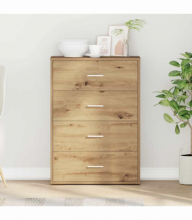 vidaXL Sideboard Artisan oak 60 x 31 x 84 cm Engineered wood