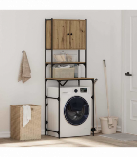 vidaXL Washing Machine Cabinet Artisan oak 68 x 48.5 x 194 cm