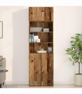 vidaXL Wall Cabinet Old wood 70 x 42.5 x 40 cm Engineered wood