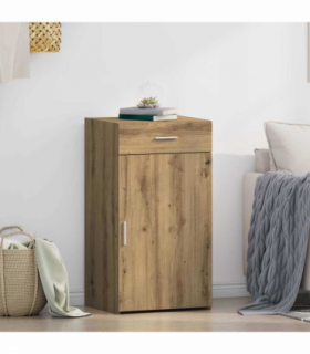 vidaXL Sideboard Artisan oak 30 x 42.5 x 93 cm Engineered wood