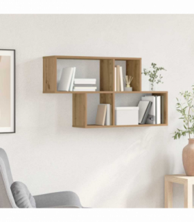 vidaXL Wall Shelf Artisan oak 100 x 20 x 53 cm Engineered wood