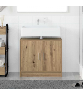 vidaXL Sink Cabinet Artisan Oak 63 x 29 x 55 cm Engineered wood