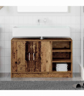vidaXL Sink Cabinet with Door Old Wood 90 x 29 x 55 cm Engineered wood