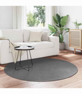 vidaXL Area Rugs Round Anthracite Ø 120 CM